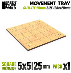 Vassoi di Movimento MDF - Quadrate Slimfit 125x125mm