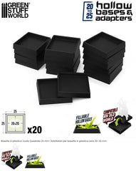 Adattatori basette in plastica 20 a 25 mm