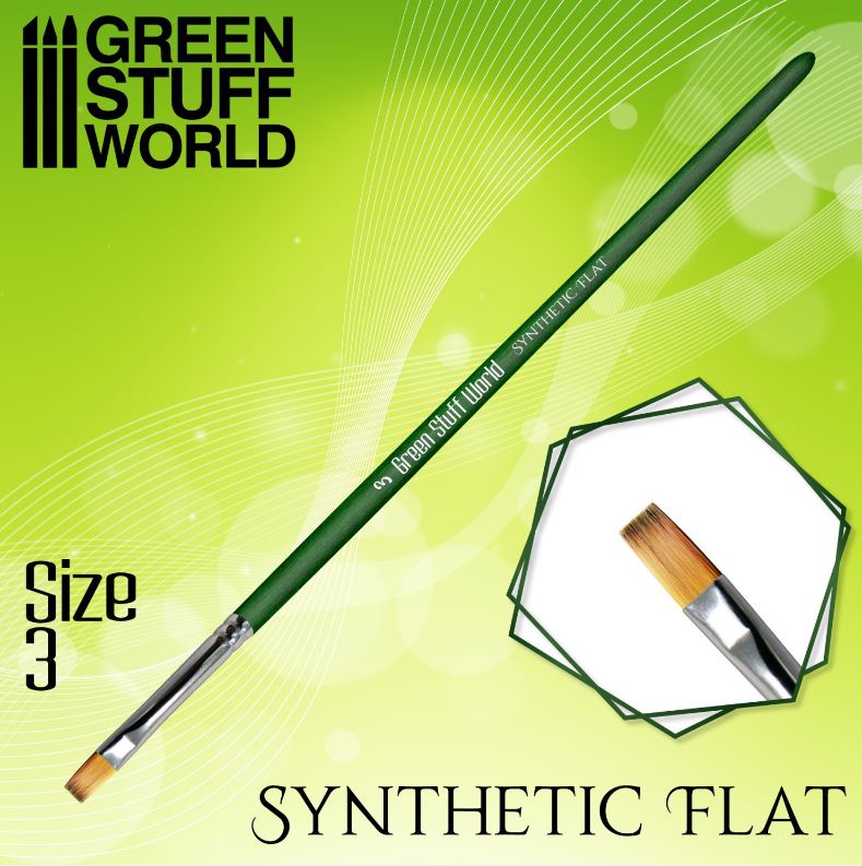 GREEN SERIES Pennello Piatto Sintetico Misura 3