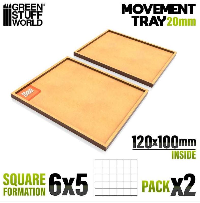 Vassoi di Movimento MDF 120x100mm