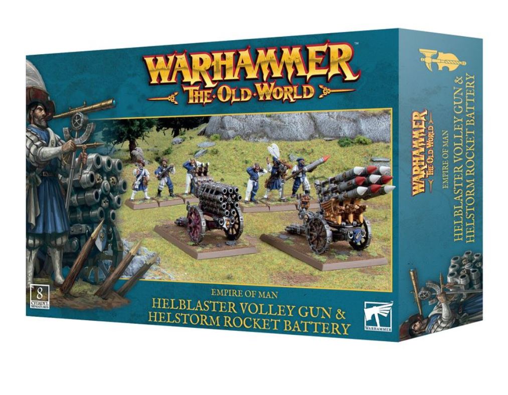 Helblaster Volley Gun ed Helstorm Rocket Battery