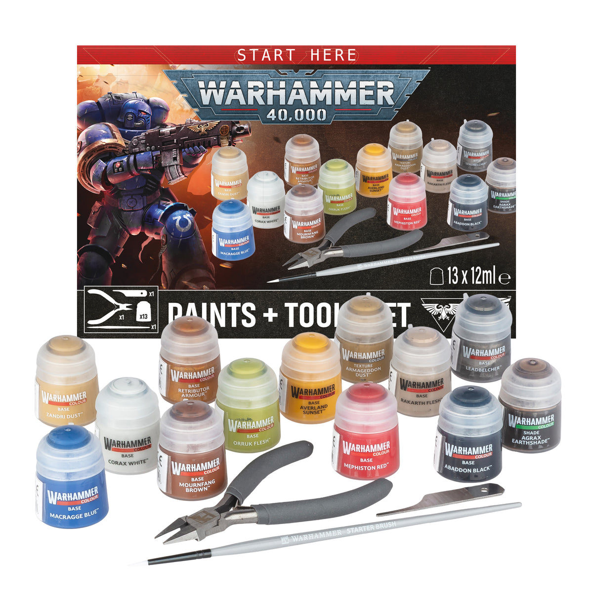 Warhammer 40,000: Set Colori + Attrezzi