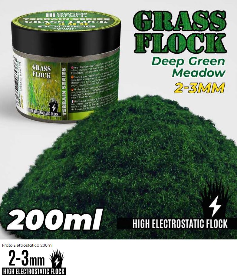 Prato Elettrostatico 2-3mm - DEEP GREEN MEADOW - 200ml