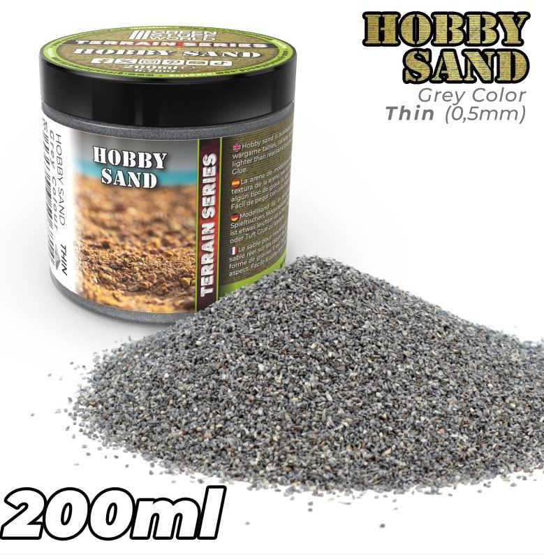 Sabbia fine modellismo 200ml - Grigio Scuro
